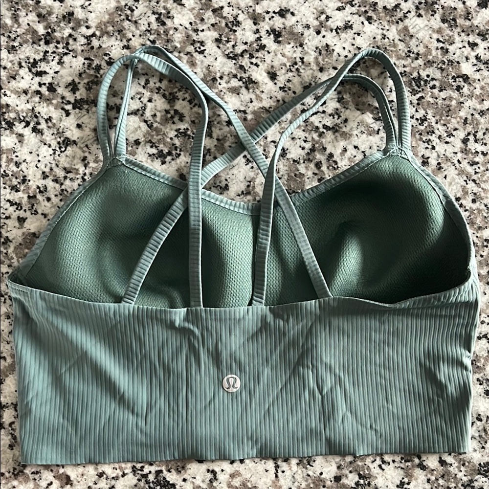 lululemon athletica Green Strappy Sports Bra